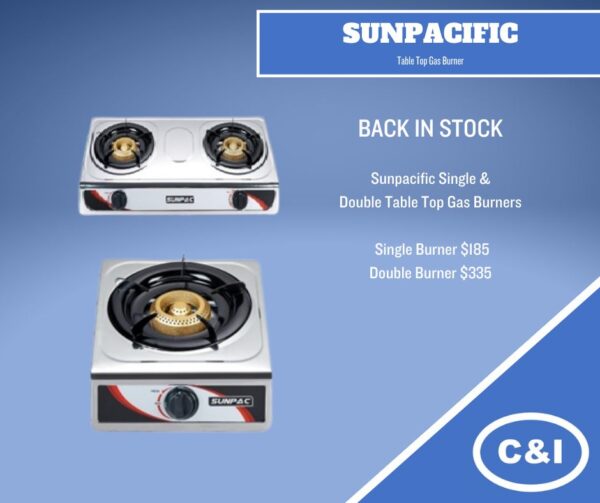 Sunpacific Single and Double Burner